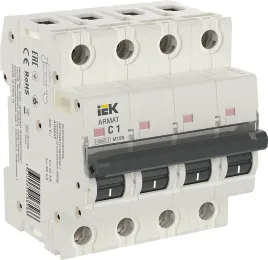 ARMAT Авт. выкл. M10N 4P C 1А IEK