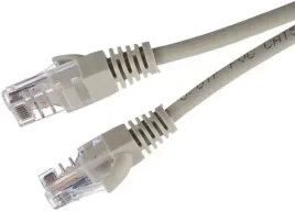Патч-корд/ Патч-корд GoPower RJ-45 (m)-RJ-45 (m) 0.5м кат.5е ПВХ 26AWG серый в пакете (1/250)