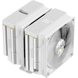Кулер для процессора/ CPU Cooler Ocypus Iota A62 WH (260W, 4-pin PWM, LED temp., 158mm, Al/Cu, 6x6mm, 2x120mm, 77CFM, 29dBA, 2000RPM, S: 1851/1700/1200/115X, AM5/AM4, white)