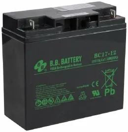Батарея B.B. Battery серия BC, BC17-12, напряжение 12В, емкость 17Ач (