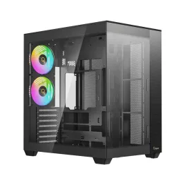 Корпус ПК без блока питания/ Case Ocypus Delta C74 BK ARGB, Midi-Tower, TG, 2x120mm ARGB, 2xUSB-A 3.0 + 1xUSB-C 3.1, ATX, mATX, mITX Black