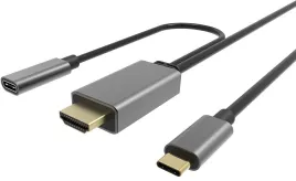 VCOM USB 3.2 Type-C (m) - HDMI (m),USB 3.2 Type-C (m)