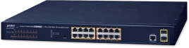 коммутатор/ PLANET IPv6/IPv4, 16-Port Managed 802.3at POE+ Gigabit Ethernet Switch...