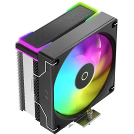Кулер для процессора/ CPU Cooler Ocypus Delta A40 SE BK ARGB (190W, 4-pin PWM, 147mm, Al/Cu, 4x6mm, ARGB, 1x120mm, 60CFM, 31dBA, 1800RPM, S: 1851/1700/1200/115X, AM5/AM4, black)