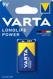 Varta LONGLIFE POWER (HIGH ENERGY) Крона 6LR61 BL1 Alkaline 9V (4922)