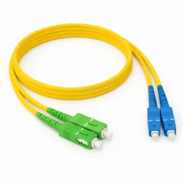 Патч-корд ADVANT ADVOS2-PCD02-SCSC-UA-LY, Duplex, тип волокна: SM 9/125 (OS2). Разъемы: LC/UPC-SC/APC. Длина: 2, оболочка: LSZH, диаметр кабеля: 3