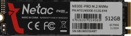 Твердотельный накопитель Netac PCIe 3.0 x4 512GB NT01N930E-512G-E4X N930E Pro...