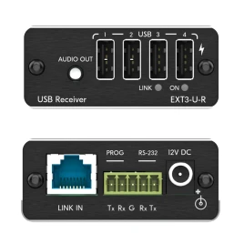 Передатчик и приемник сигналов USB 2.0 и RS?232 по витой паре; поддерж