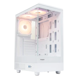 Корпус без блока питания/ Case HSPD F510, Panoramic Mid Tower, White,