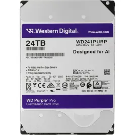 Жесткий диск/ HDD WD SATA3 24Tb Purple Pro 7200 512Mb 1 year warranty (replacement ST20000VE003, WD181PURP, WD221PURP, ST24000VE002, ST24000DM001)