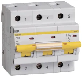 KARAT Авт. выкл. ВА47-100 3P C 10А 10кА IEK