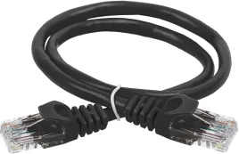 ITK RJ45(m) - RJ45(m) Cat. 6 U/UTP PVC 0.5м чёрный