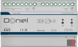 Donel KNX SCR диммер 2-канальный, Установка на DIN-рейку, макс. нагруз