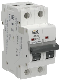 ARMAT Авт. выкл. без тепл. расц. M10N-MA 2P C 10А IEK