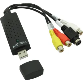 Кабель-переходник VCOM USB 2.0 (m)/3 x RCA (m)/S-Video (m) - 0.09 м (D