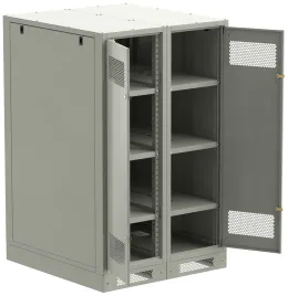 ITK LINEA B Шкаф (пустой) 1450х900мм дверь двуст. мет. сер.