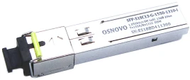 Трансивер/ OSNOVO Оптический гигабитный SFP Модуль промышленный, SC, одно волокно...