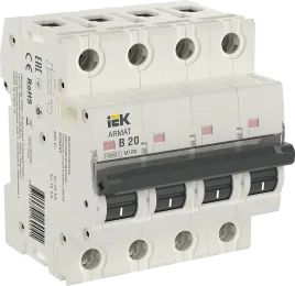 ARMAT Авт. выкл. M10N 4P B 20А IEK