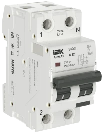 ARMAT АВДТ B10N 1P+NP B32 30мА тип A (36мм) IEK