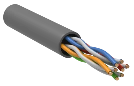 ITK Витая пара U/UTP 5E 4х2х24AWG PVC серый (305м) РФ/Т