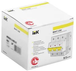 KARAT Авт. выкл. ВА47-150 3P C 63А 15кА IEK