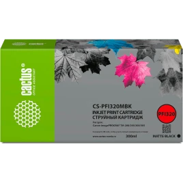Картридж струйный Cactus CS-PFI320MBK черный матовый (300мл) для Ca