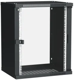 ITK Шкаф LINEA WE 15U 600x450мм дверь стекло черный