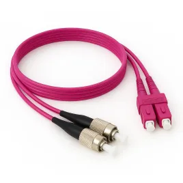 Патч-корд ADVANT ADVOM4-PCD015-SCFC-UU-LM, Duplex, тип волокна: OM4. Разъемы: SC/UPC-FC/UPC. Длина: 1,5, оболочка: LSZH, диаметр кабеля: 3.0