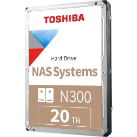 Жесткий диск/ HDD Toshiba N300 NAS SATA3 3.5" 20TB 7200 1024Mb 6Gb/s 1 year warranty (replacement WD202KFGX, WD201KFGX, ST20000NT001, ST20000DM001)