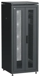 ITK LINEA N 28U 600х600мм распаш. перф. дв. задн. перф. чер.