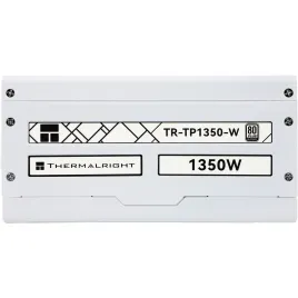 Блок питания 1350W/ Power Supply Thermalright, 1350W 80+ Platinum (ATX, 3.0, PCIe 5.0, Full modular, 1x24(20+4)pin 600mm, 4xCPU 8(4+4)pin, 10xPCIe 8(6+2)pin, 2x12VHPWR PCIe 5.0 12+4pin 650mm, 14xSATA, 8xMOLEX4pin, Active, 140x140mm, 170x150x86mm, OPP, OVP