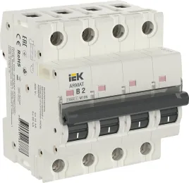 ARMAT Авт. выкл. M10N 4P B 2А IEK