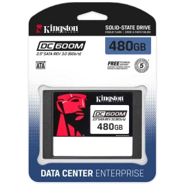 Твердотельный накопитель/ Kingston SSD DC600M, 480GB, 2.5" 7mm, SATA3,