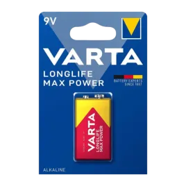 Varta LONGLIFE MAX POWER (MAX TECH) Крона 6LR61 BL1 Alkaline 9V (4722)