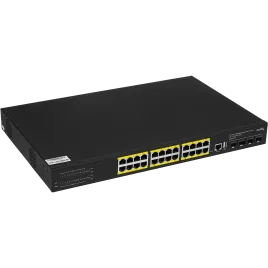 Коммутатор/ 24-Port Layer 3 Managed Gigabit PoE+ Switch with 4 10G SFP