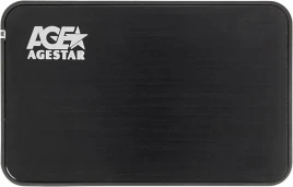 Внешний корпус для HDD/SSD AgeStar 3UB2A8-6G SATA III пластик/алюминий черный...