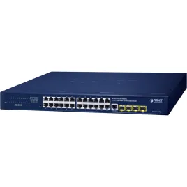 коммутатор/ PLANET GS-4210-24T4S IPv4/IPv6, 24-Port 10/100/1000T + 4-P