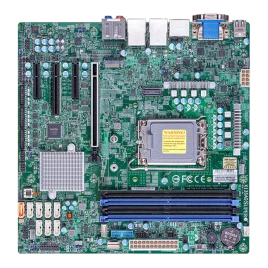 Материнская плата/ MB Supermicro X13SAQ (Micro-ATX, 1x LGA-1700, Q670E