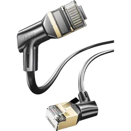 Vention IKLBD STP cat.8, RJ45 угол 360 - 0,5м. Черный