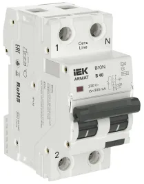 ARMAT АВДТ B10N 1P+NP B40 300мА тип A (36мм) IEK