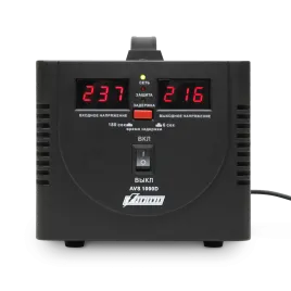 Стабилизатор POWERMAN AVS 1000D, черный, ступенчатый регулятор, цифров