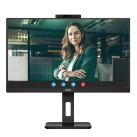 AOC Q27P3QW 27" 2560x1440, IPS, 75Hz, 50M:1, 350cd,  4ms, 2xHDMI 1.4, DisplayPort 1.2, 4xUSB 3.2, Camera 2.0mp, H. adj 150mm, pivot, Speakers, VESA, 3Y, Black