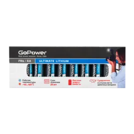 GoPower FR6 AA BOX10 Lithium 1.5V