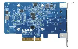 Сетевая карта/ QNAP QXG-10G2T Dual-port BASET 10GbE network expansion card; low-profile form factor; PCIe Gen3 x4