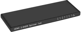 Greenconnect HDMI v2.0, 1x4, 4Kx2K, Ультратонкий корпус, серия Greenli