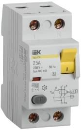 УЗО ВД1-63S 2Р 25А 300мА IEK