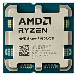 Процессор/ APU AM5 AMD Ryzen 7 9800X3D (Granite Ridge AM5,8C/16T, 4.7/5.2GHz, 96MB, 120W, Radeon Graphics) OEM
