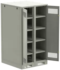 ITK LINEA B Шкаф (пустой) 1700х900мм дверь двуст. мет. сер.