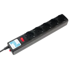 Фильтр-удлинитель Power Cube 0,5 м д/подкл. к UPS (C14), 5 розеток (че