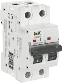 ARMAT Авт. выкл. M10N 2P L 6А IEK